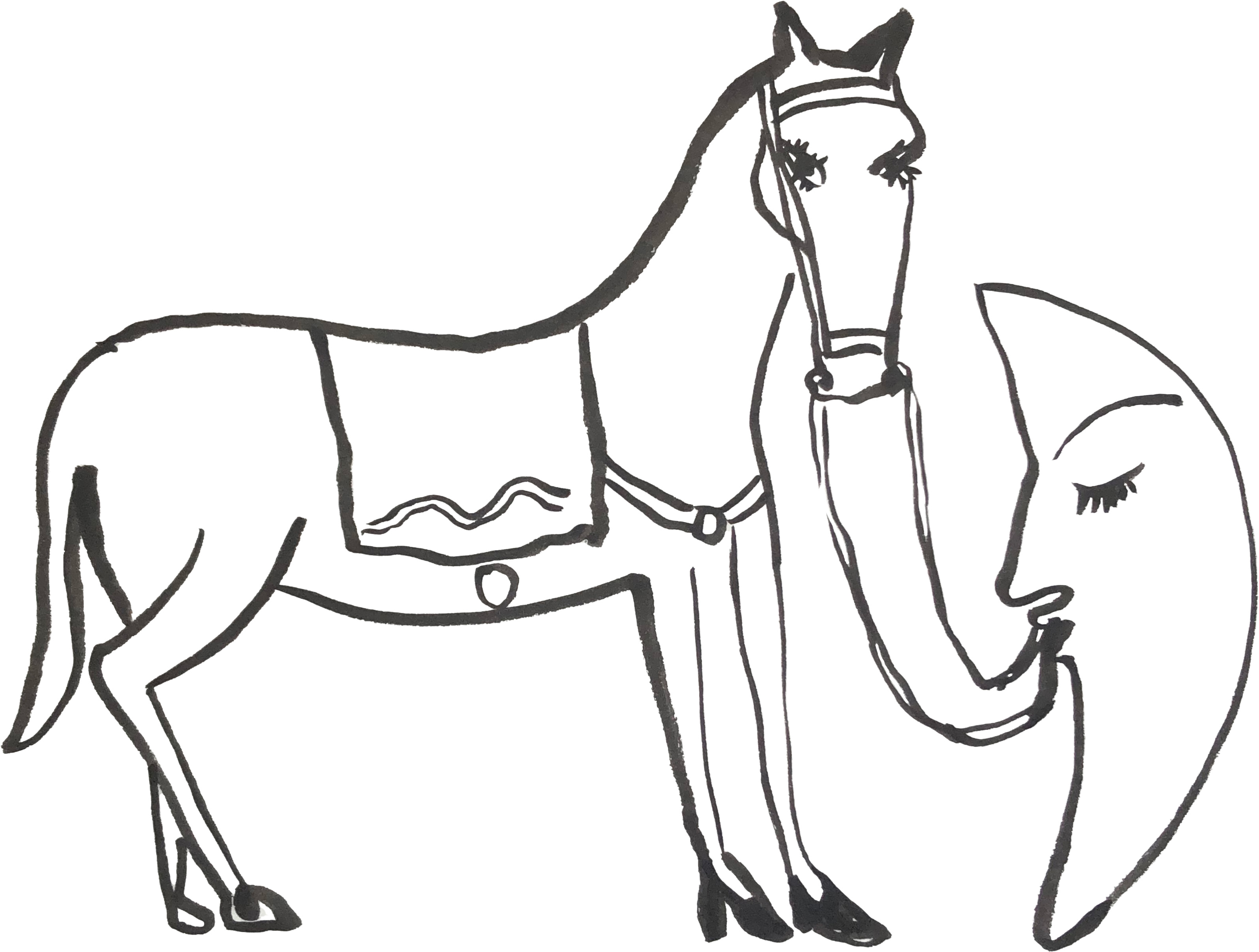 Goodbye Horses logo